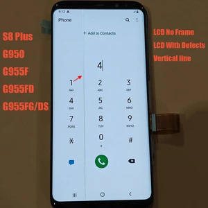 Super Amoled S8 + LCD für Samsung Galaxy S8 Plus G950 G955F G955FD Touchscreen 12 Hauptverkaufsbildschirm S8 G955FD - №11
