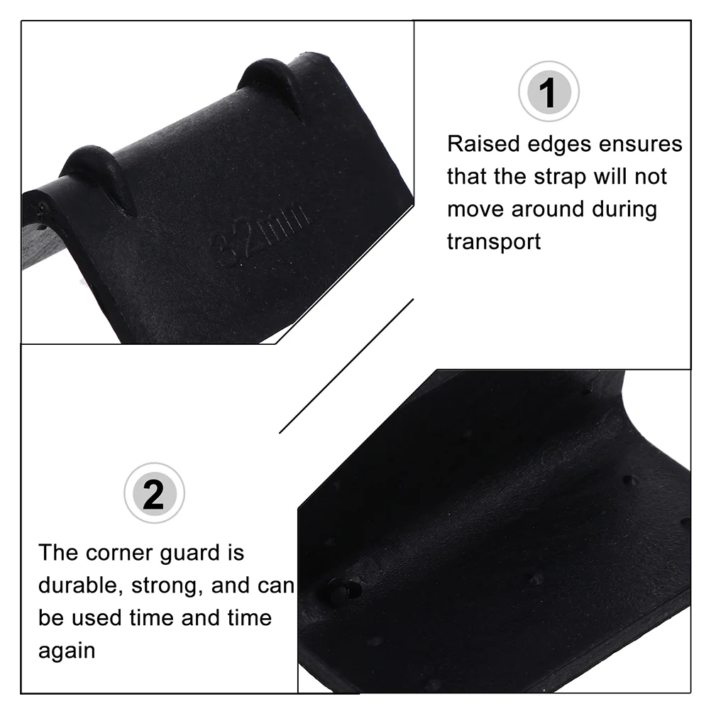 50 Pcs Packaging Deduction Packing Plastic Wrap Foam Corner Guards for Shipping Cardboard Protectors Desk Edge