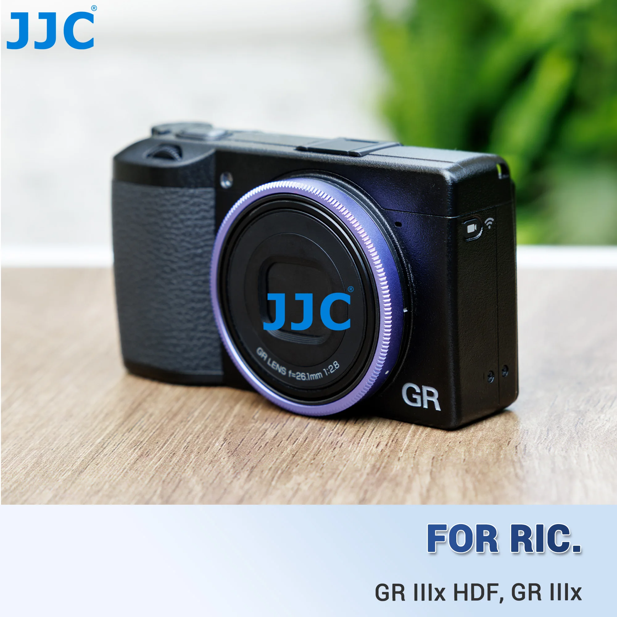 JJC Metal Ring Cap For Ricoh GR IIIx GR IIIx HDF GR3x GR3x HDF Replaces GN-2 Lens Decoration Lens Ring Ricoh Camera Accessories