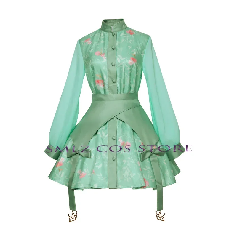 Anime PJSK Thanksgiving Kusanagi Nene Cosplay Costume New Nene Green Dress Wig Set Party Stage Performance Outfit for Woman