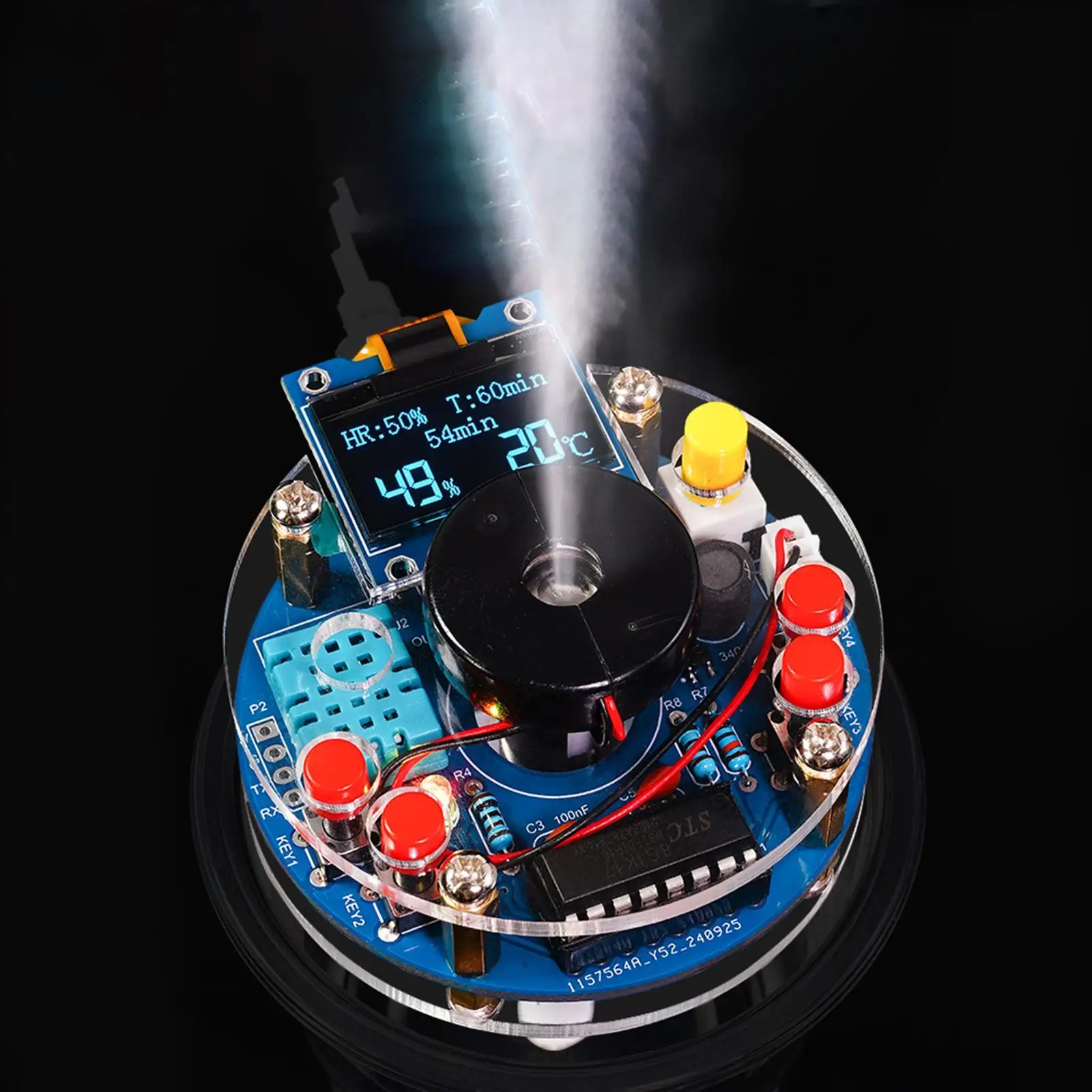 Humidifier Soldering Project Kit Compact Practice Kit OLED Display Soldering Project Soldering Practice for Lab Office Beginners
