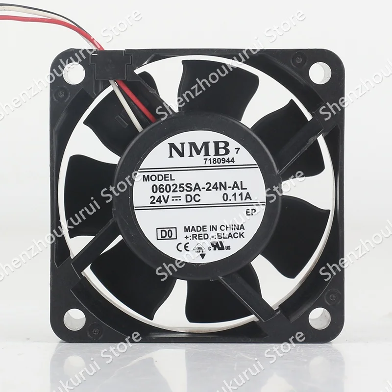 

New NMB DC 24V 0.11A AC EC 6025 60X60X25MM 6CM frequency converter ball bearing three wire 06025SA-24N-AL cooling fan