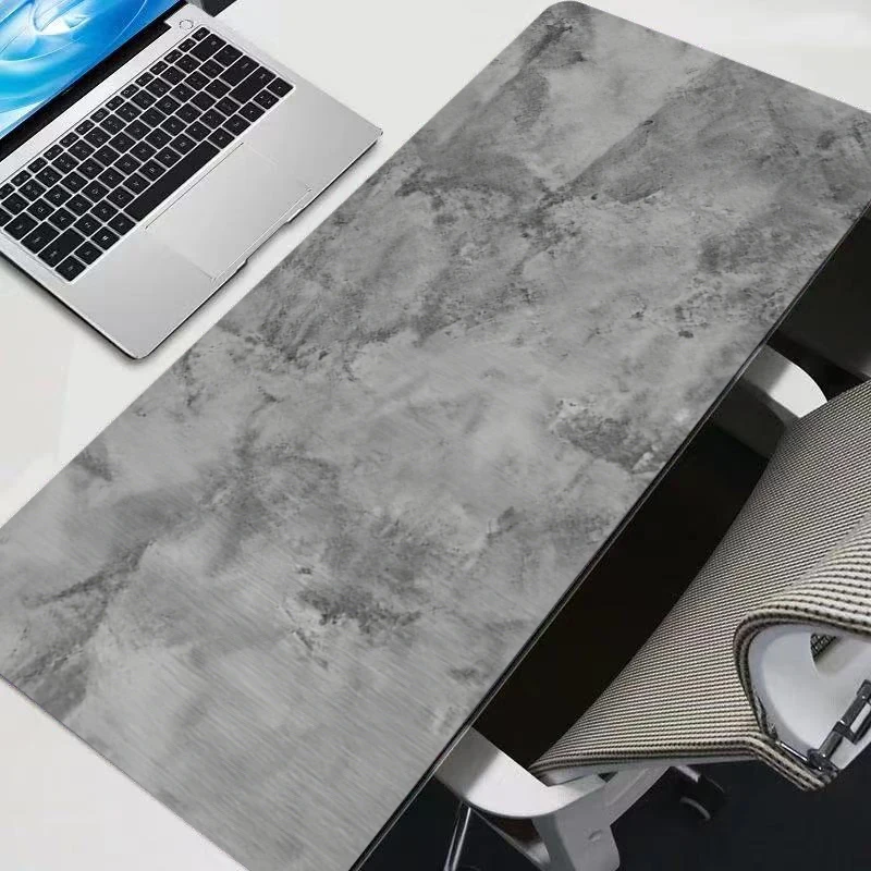 แผ่นรองเมาส์ขนาดใหญ่พิเศษ XXL สำหรับเกมเมอร์ แผ่นรองคีย์บอร์ด แผ่นรองเมาส์แบบพรม ยางกันลื่น แผ่นรองเมาส์สำหรับเล่นเกม โน้ตบุ๊ก ยอดนิยม สีเทา