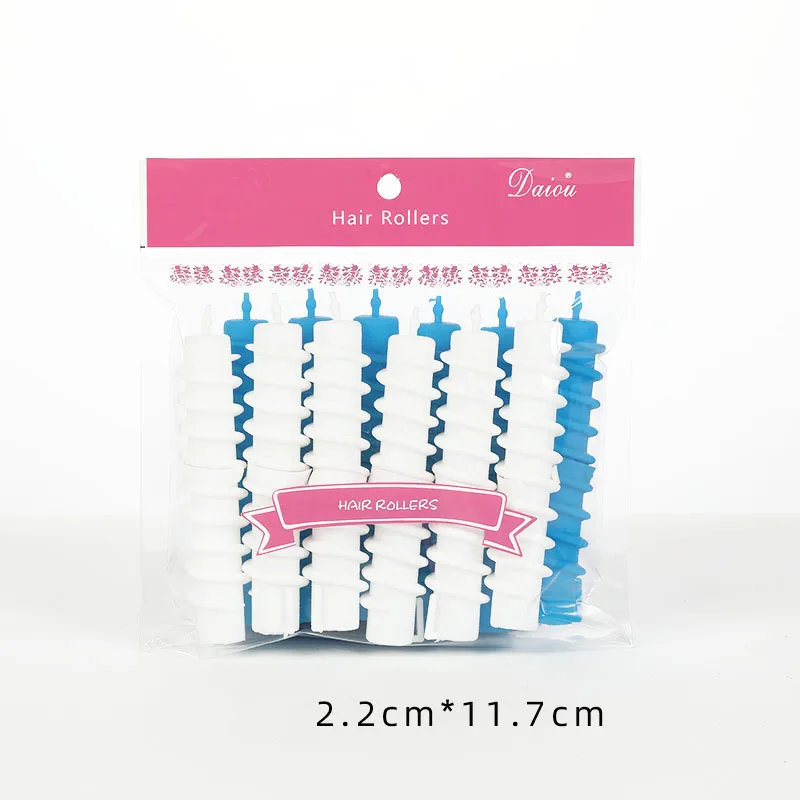 12 عبوة من قضبان تجعيد الشعر الحلزونية للشعر الطويل والقصير، بكرات تصفيف الشعر DIY لتجعيد الشعر والموجات الطبيعية #3