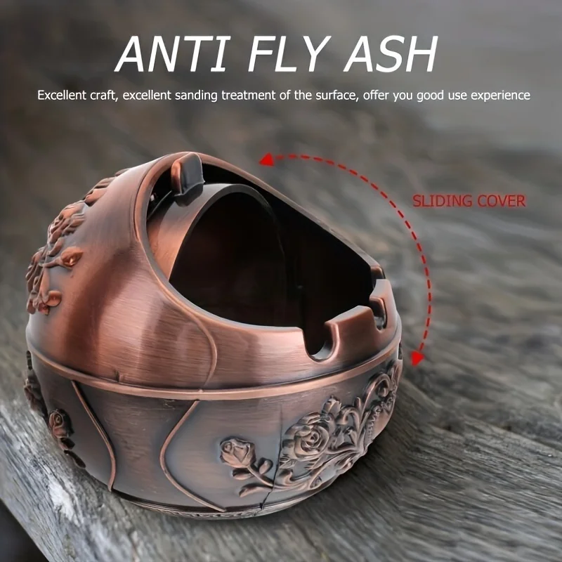 

1Family Living Room Creative Personality Trend with Lid Prevent Fly Ash Anti-Ashtray Decoration