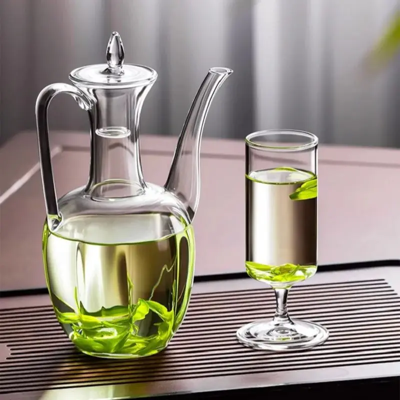 GIANXI Imitated Song Tea Pot Electric Ceramic Oven Heating High Borosilicate Glass Tea Set Home Long Mouth Green Tea Teapot