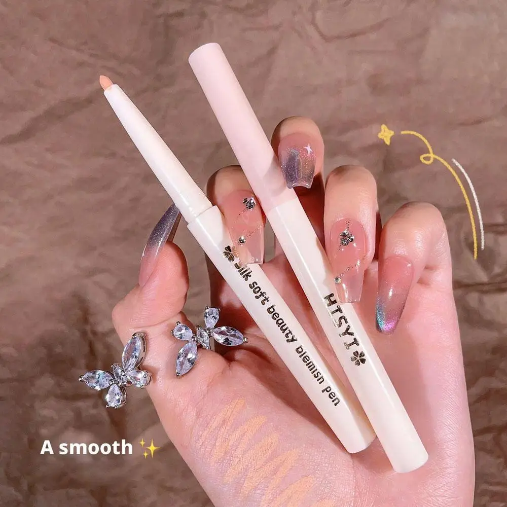 กันน้ำ Dark Circles Concealer Pen Silkworm Lying Concealer Stick Pen Pencil Light Concealer Makeup Eyebrows Pockmark Be I8V8