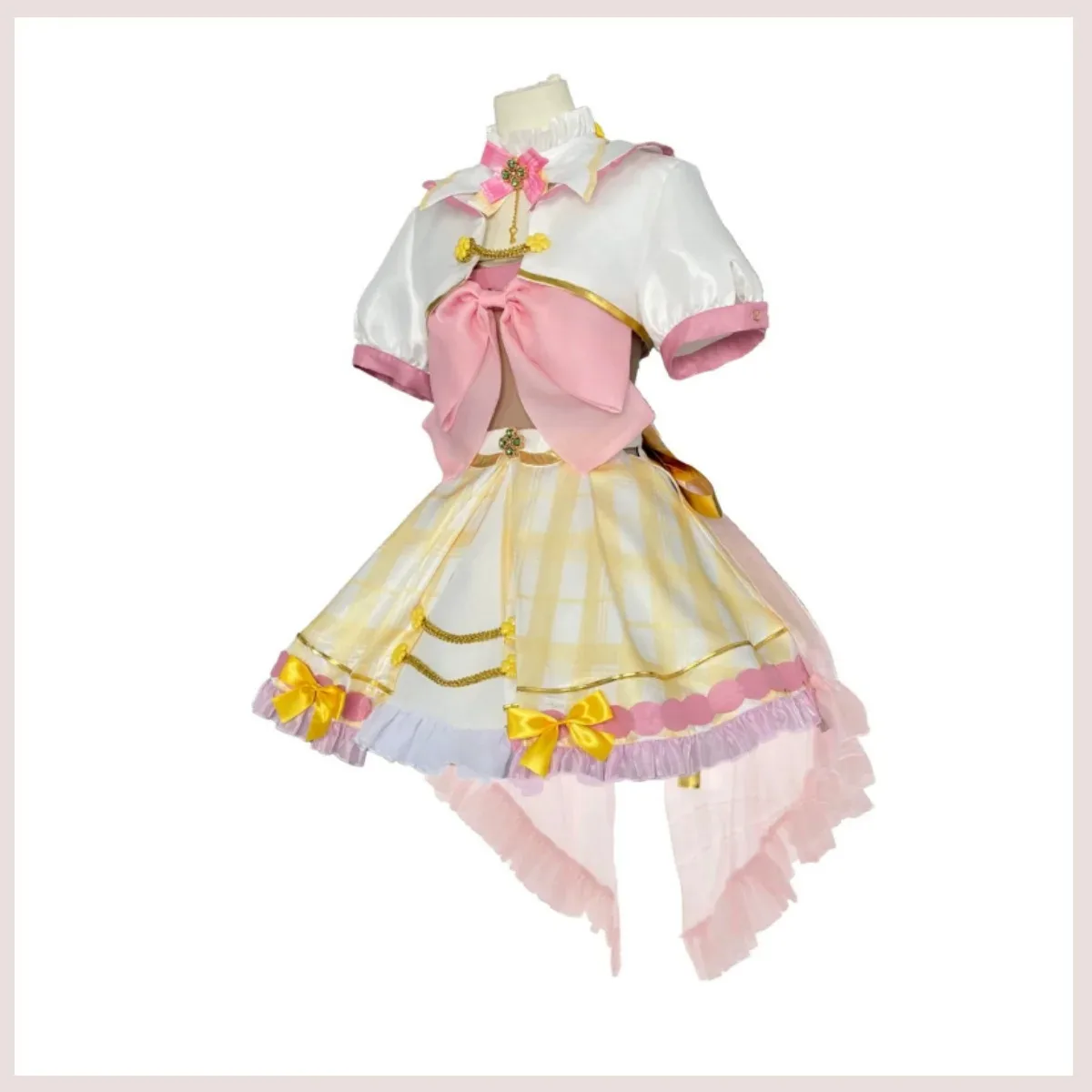 أنيمي الظاهري YouTuber VTuber Ace Taffy تأثيري حلي الوردي فستان الأميرة لوليتا تنورة امرأة Kawaii فستان حفلة عيد ميلاد #4