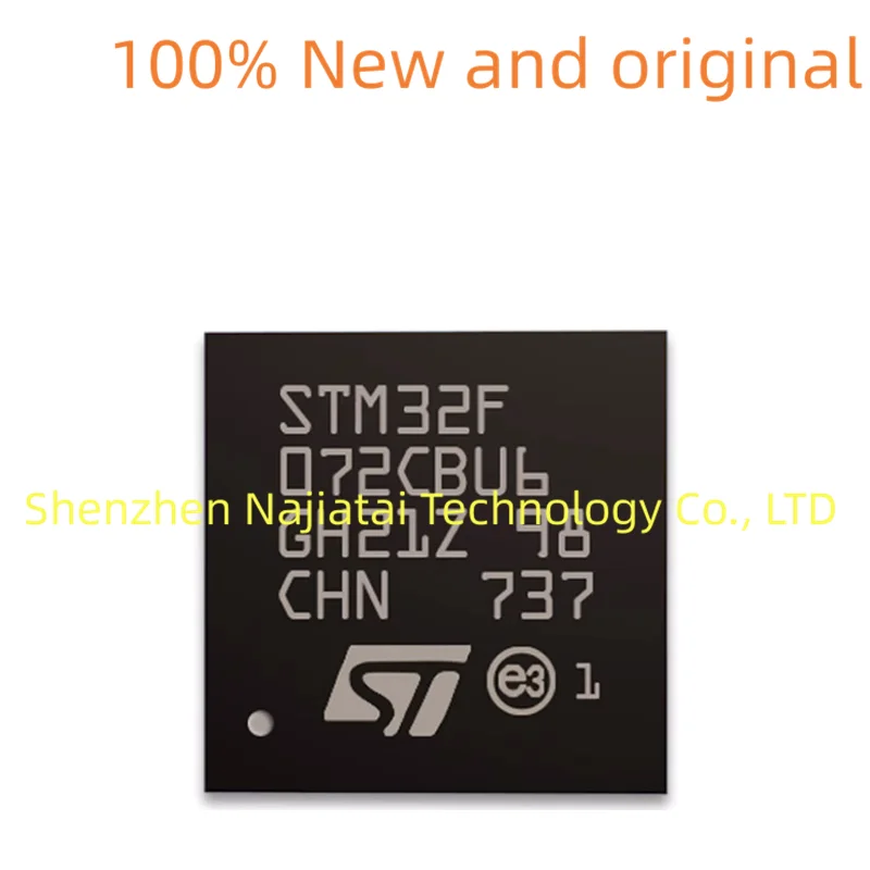 

10 шт./лот, 100% новый оригинальный чип STM32F072CBU6TR STM32F 072CBU6TR QFN48