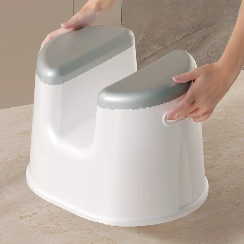 Squat Shower Stool Plastic Living Room Adults Small Stool Toilet Bathroom Silla Ducha Adulto Mid Century Modern Furniture