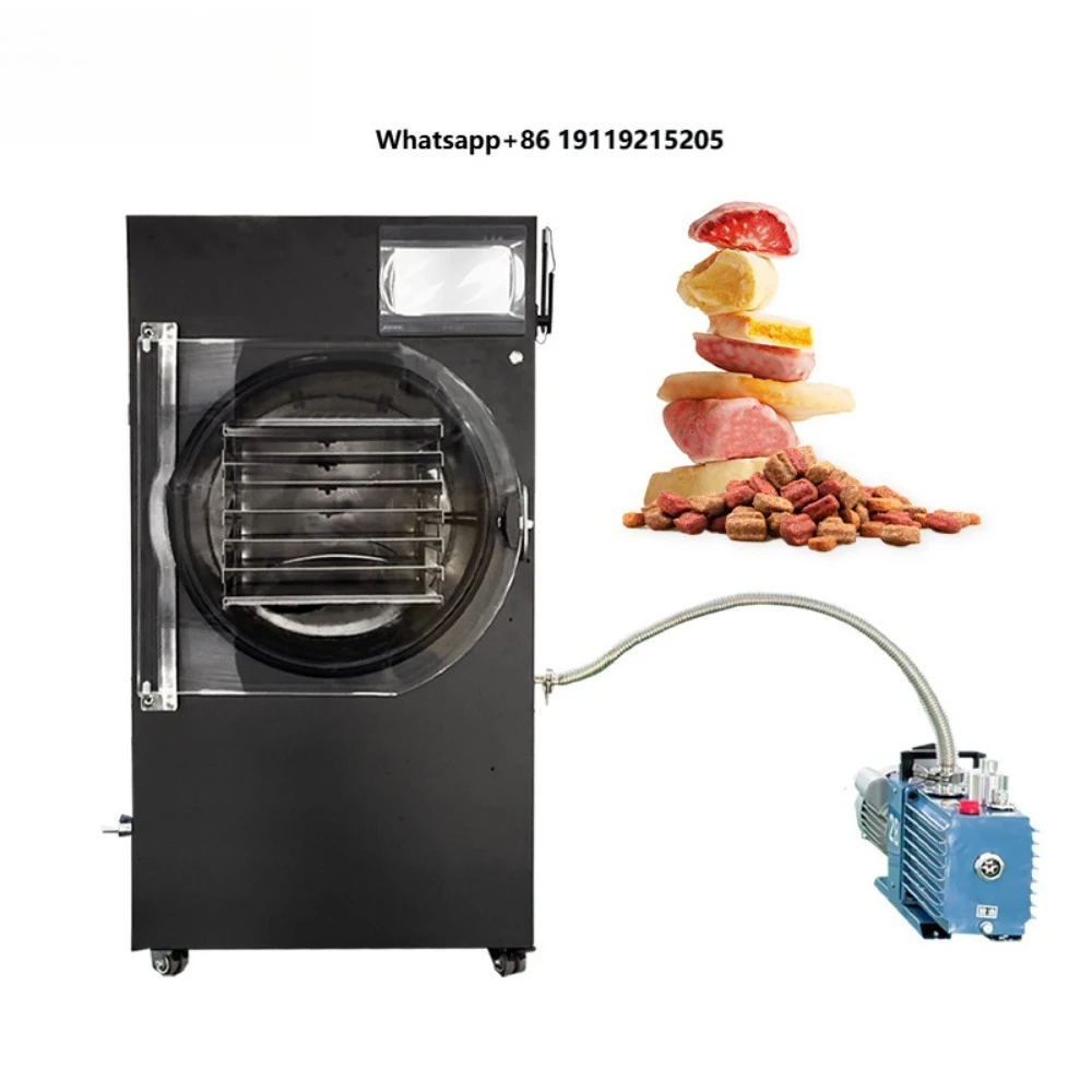 Large-capacity electric freeze dryer with pump, stainless steel internal structure, easy to clean