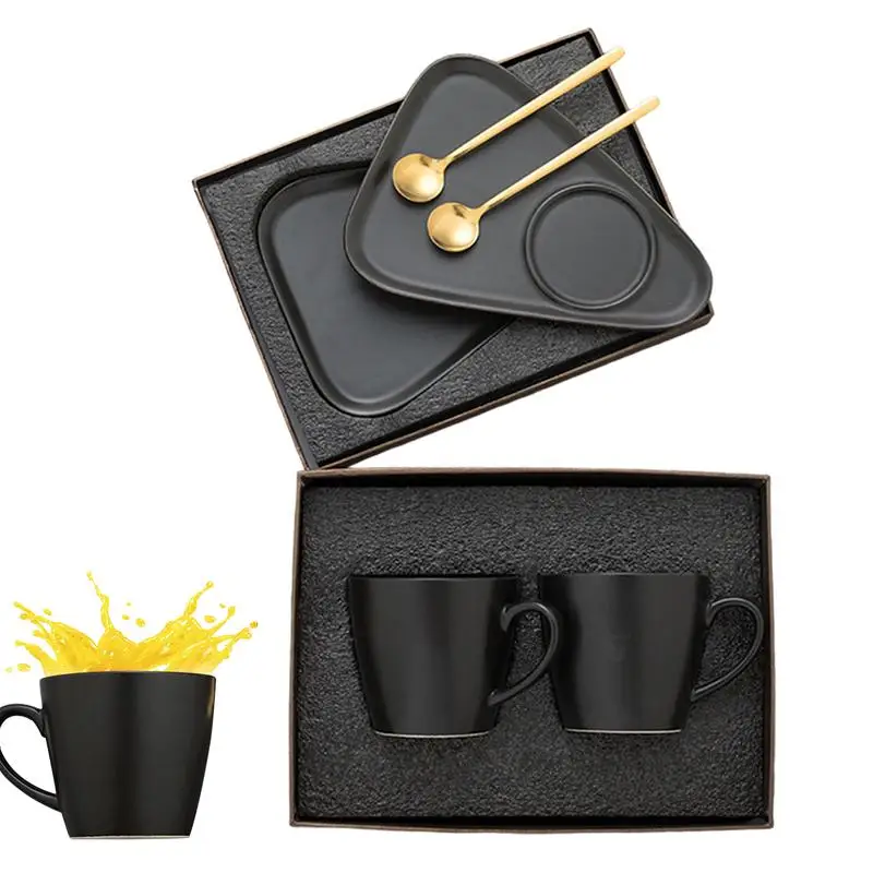 

Ceramic Espresso Cups Espresso Espresso Mugs Cappuccino Cups Espresso Coffee Cups Set With Saucers And Spoons For Girlfriend
