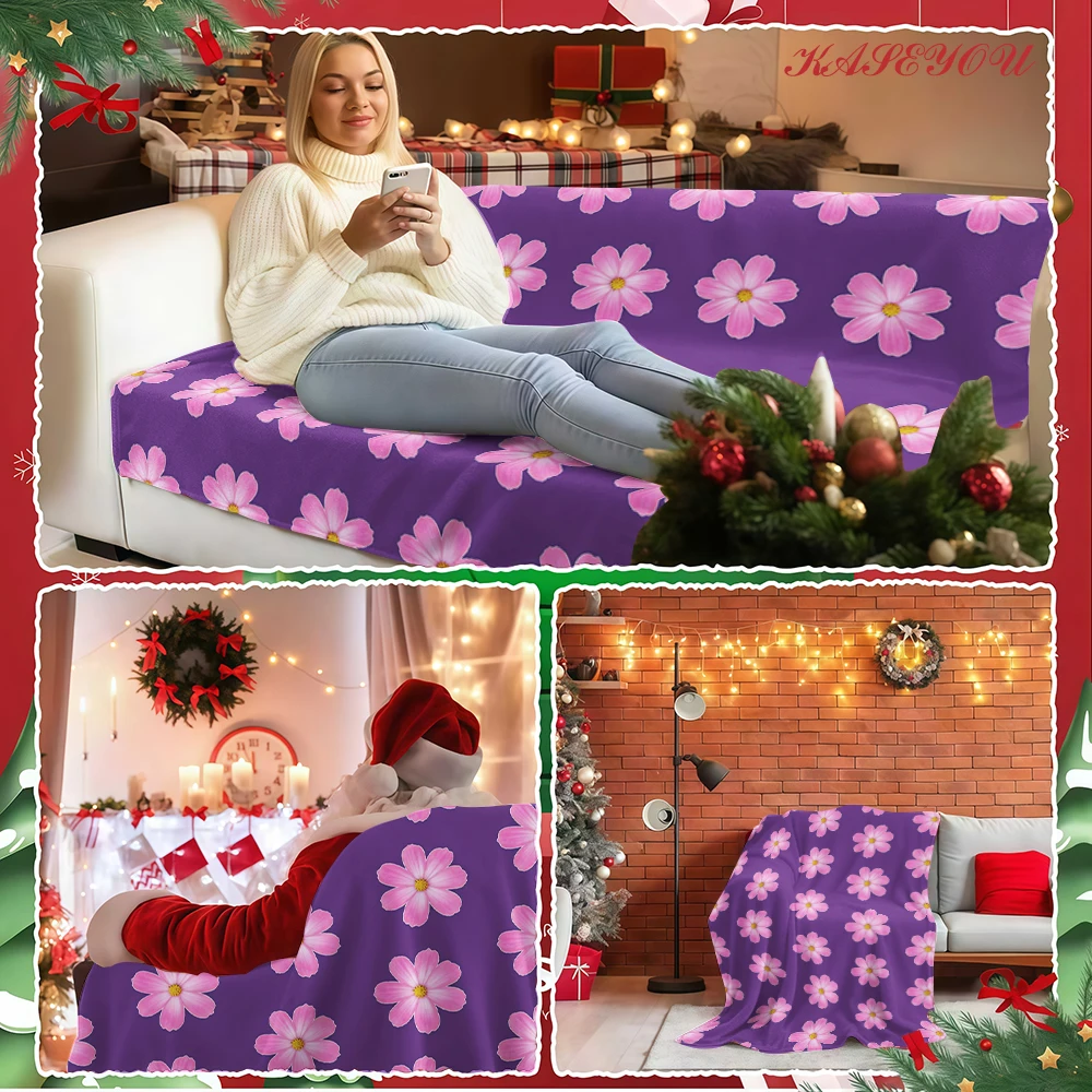 Coastal Grandmother Art Fade Resistant Queen Size Extra Warm Velvety Lap Blanket Great for Spooky Halloween Cozy Christmas Night