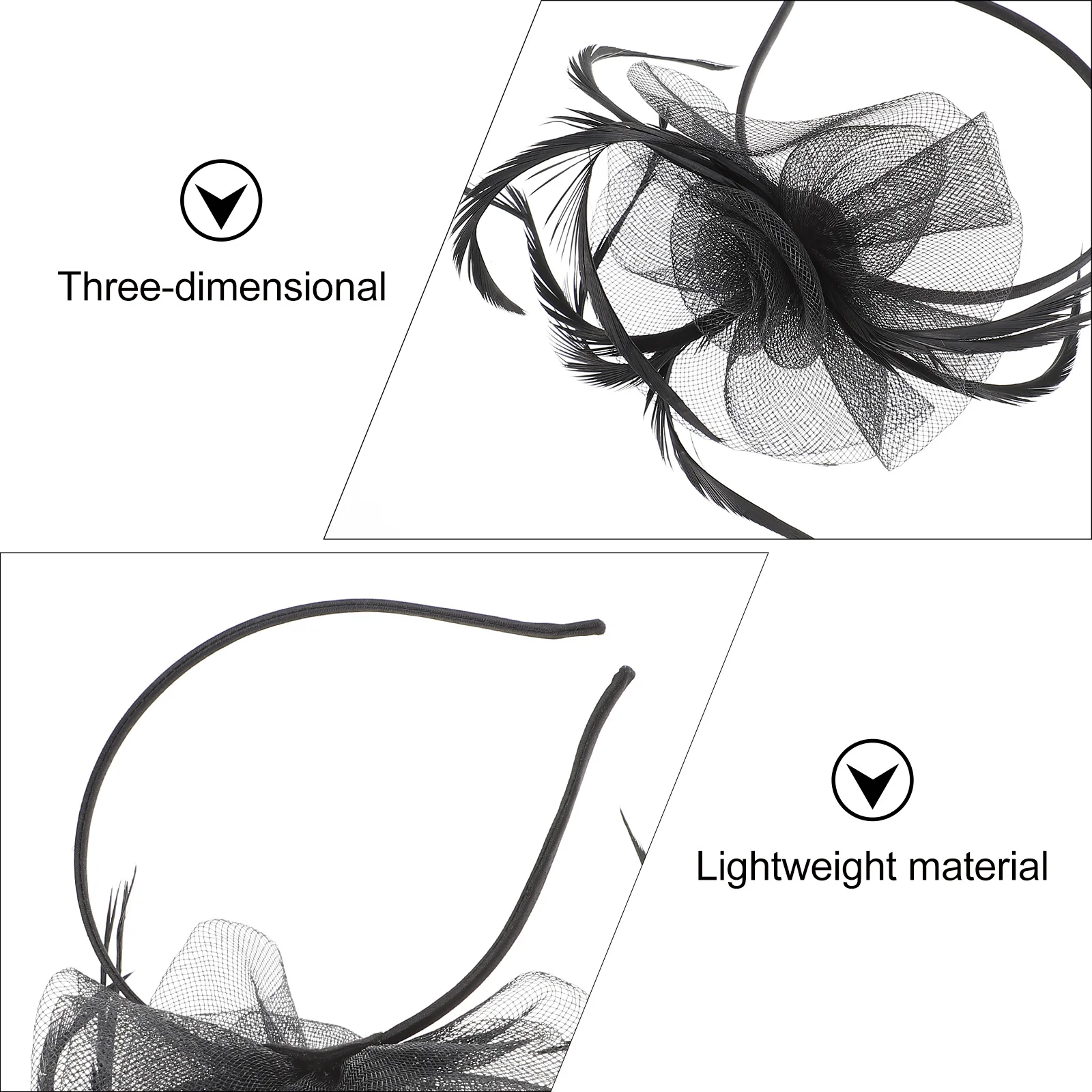 

1Pcs Mesh Gauze Headband Bride Wedding Party Dance Photography Headdress Bride Hair Hoop Wedding Hair Hoop