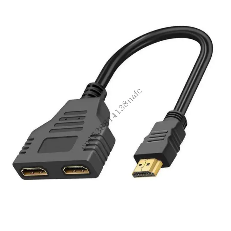 

594F Двойной экран HDTV Splitter 1080p 1 Вход 2 Вывод Вывод Идеально подходит для телевизора