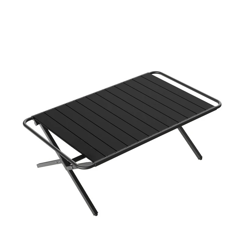 

Outdoor camping aluminum alloy egg roll barbecue picnic multi functional splicing portable folding egg roll table