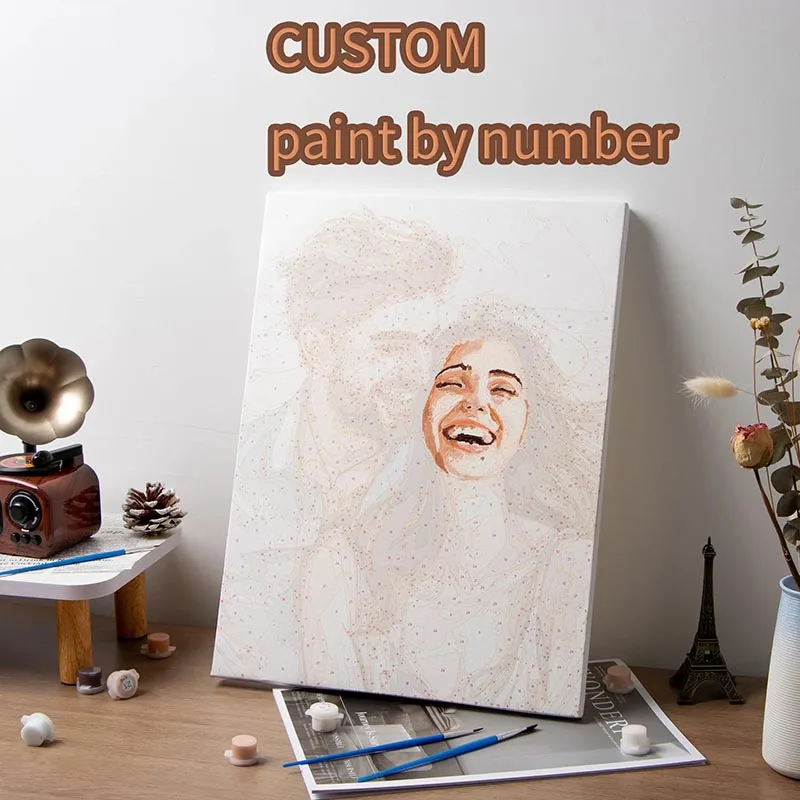 

24/36/48 цветных фотографий на заказ, картина по номерам для взрослых, рисунок на холсте, фотографии свадьбы и вечеринки, индивидуальный удерживающий Beautifu