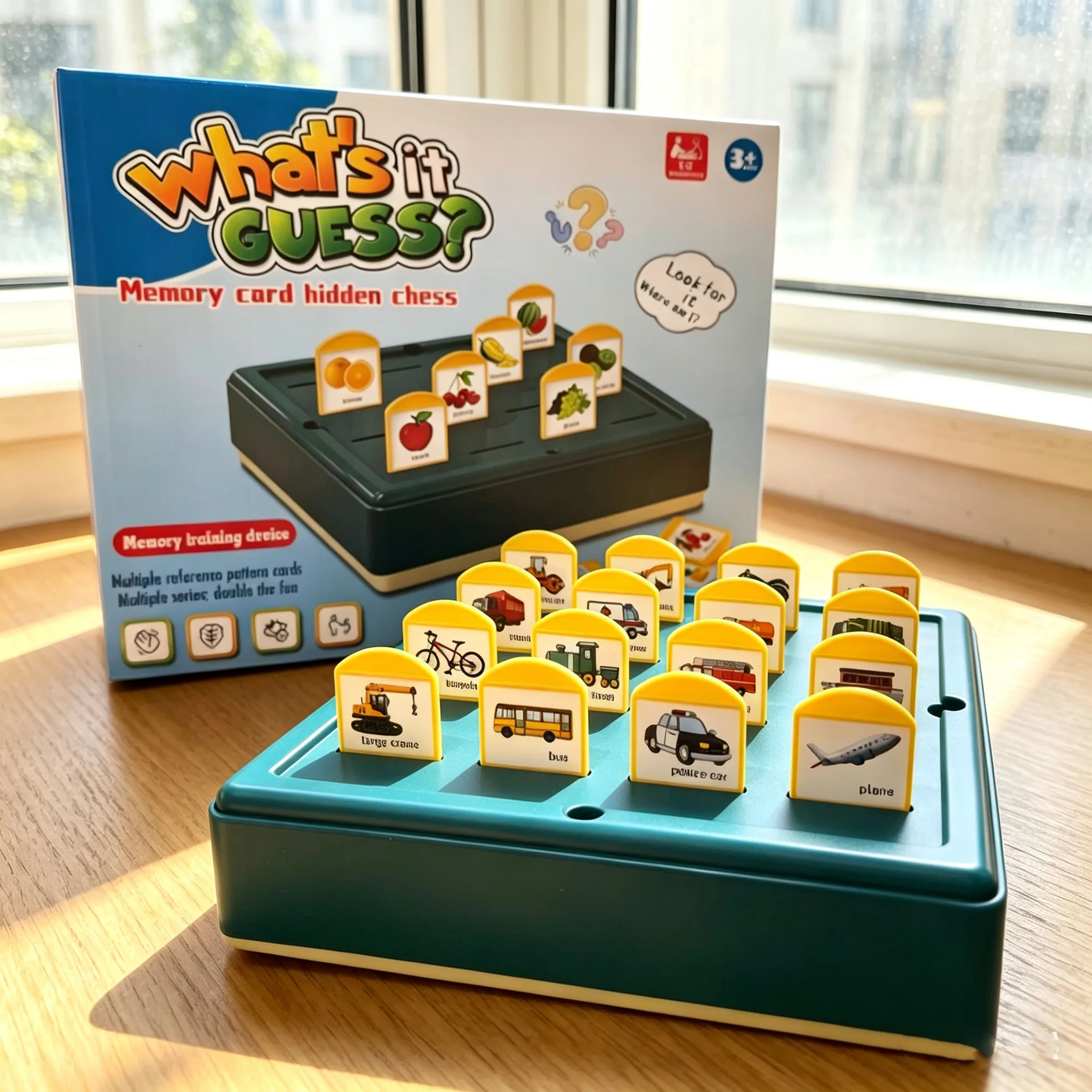 Children's Memory Training Toy: Push-and-Flip Memory Game Board—Educational Logic Thinking Parent-Child Game Board