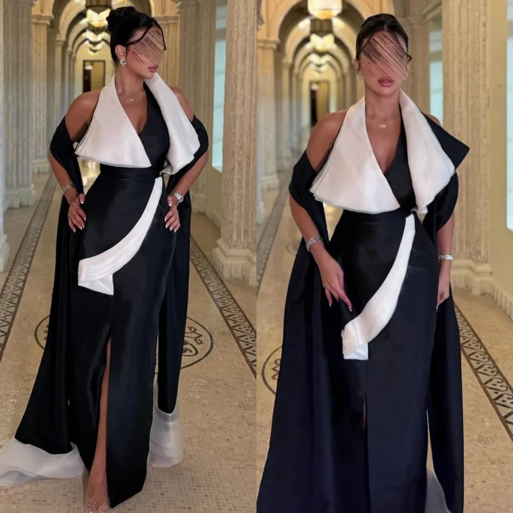 Maßgeschneiderte, modische, passende Jersey-Falten-Midikleider mit geradem V-Ausschnitt, maßgeschneiderte Kleider für besondere Anlässe, Größen verfügbar, hohe Qualität