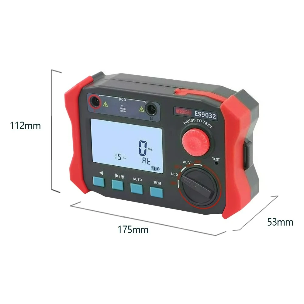 FR9032 Digital RCD Tester, Multifunctional Leakage Current Tester, Leakage Protection Switch Tester
