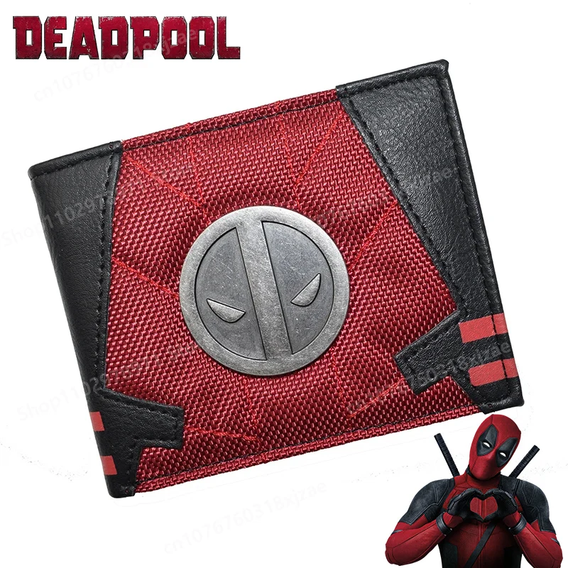 

Dead-pools Cool Wallet Purse Comics Figure High Quality Money Bag ID Credit Card Holoder PU Leather with Zipper Pockets Boy Gift