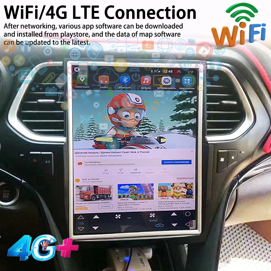 256GB روم راديو السيارة الوسائط المتعددة مشغل فيديو ل GAC Trumpchi GS4 2010-2017 تسلا IPS شاشة الملاحة GPS 2din 6G أندرويد 14