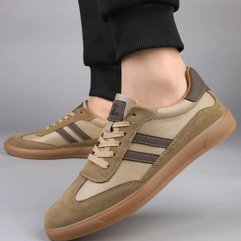 

Classic Design Men's Skateboard Shoes High Quality Suede Leather Sneakers Man Trainers Outdoor Non-slip Casual Sports Shoes Men.