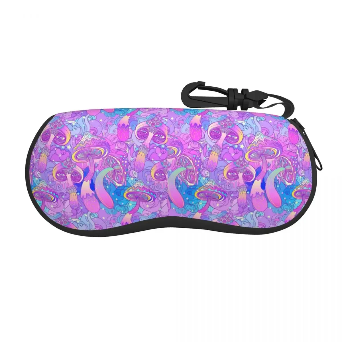 Custom Psychedelic Magic Mushrooms Print Glasses Case Fashion Shell Eyeglasses Case Sunglasses Box