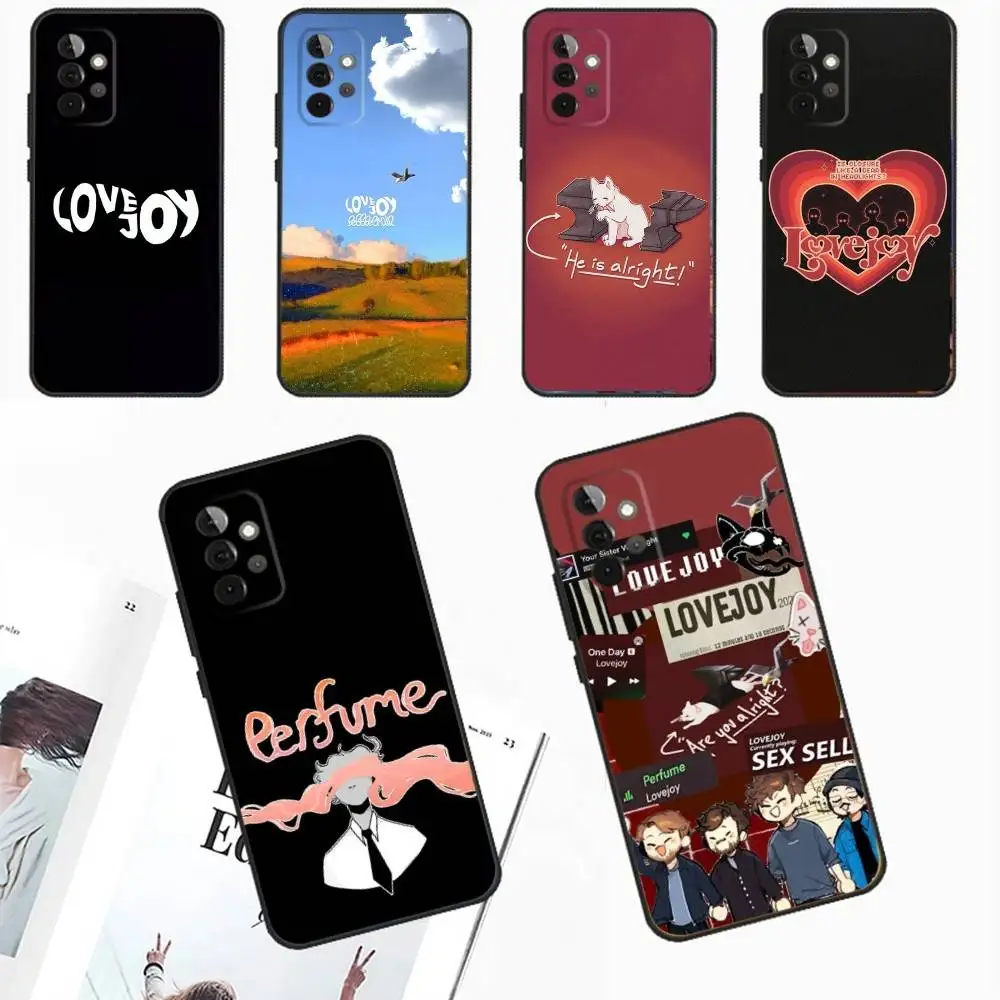 

Band L-Lovejoy Phone Case For Samsung Galaxy A13,A21s,A22,A31,A32,A52,A53,A71,A80,A91 Soft Black Phone Cover