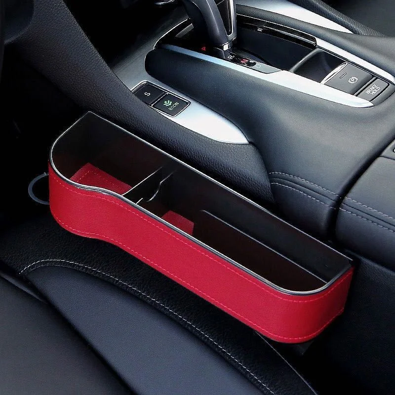 Car Seat Slit Gap Box For Mercedes Benz SLK SLC A AMG A45 AMG C AMG C63 AMG E AMG E55 AMG GT AMG Car Seat Crevice Storage Box