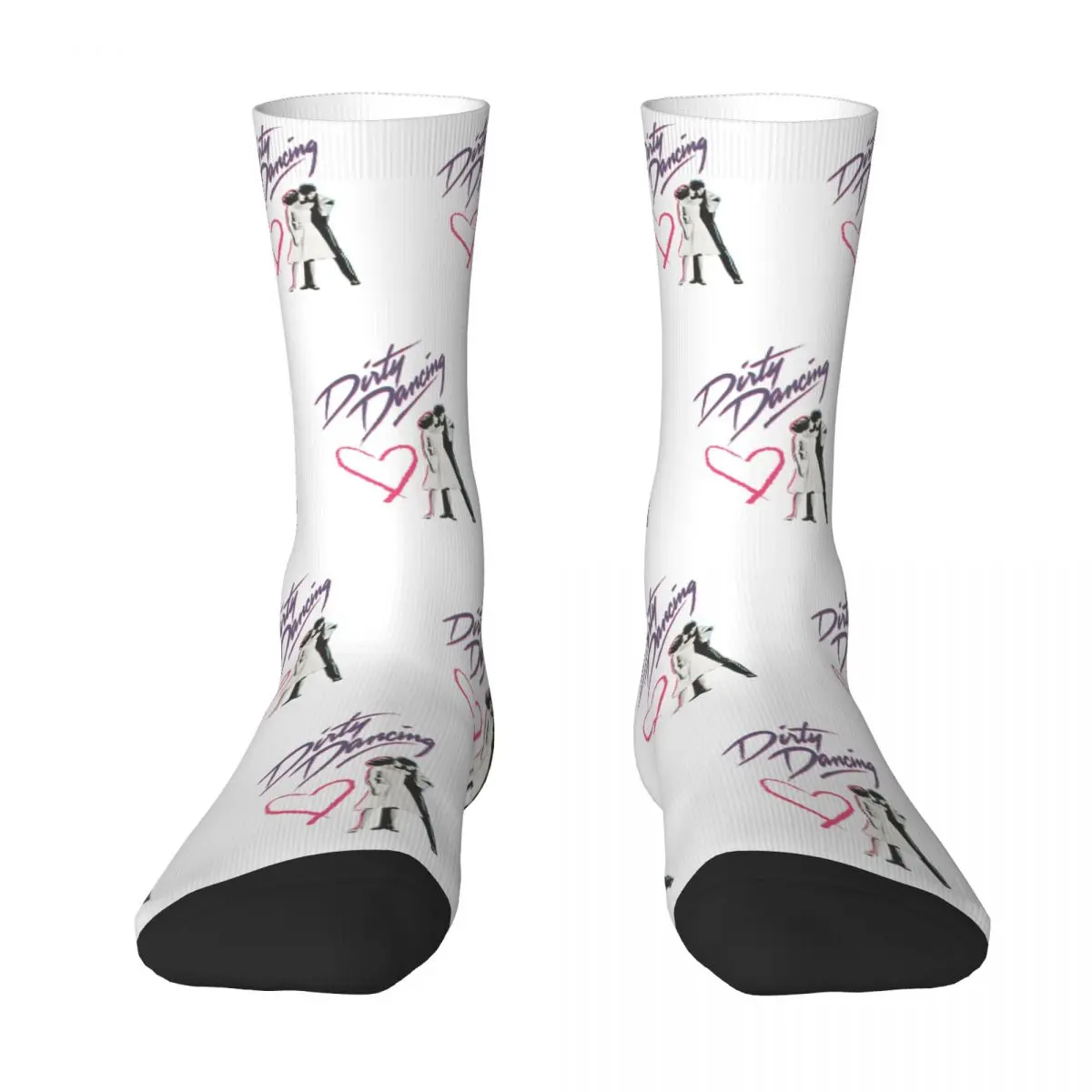 Dirty Dancing Socks Gothic Stockings Women Men Quality Skateboard Socks Autumn Pattern Non Skid Socks