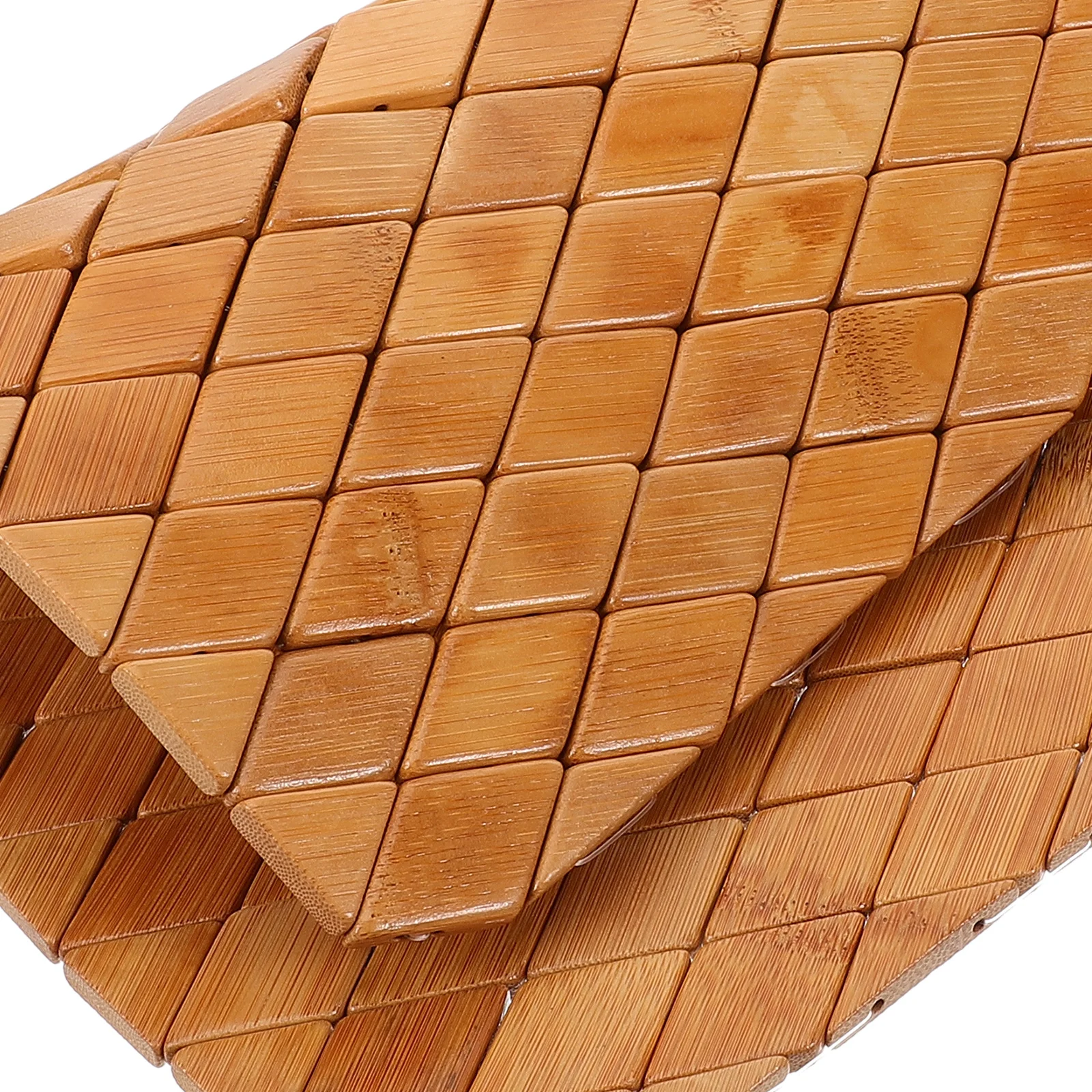 

Bamboo Chair Mat Breathable Seat Cushion Summer Cooling Pad For Home Office Car Truck Driver Seat Floor Use Chair Cushions