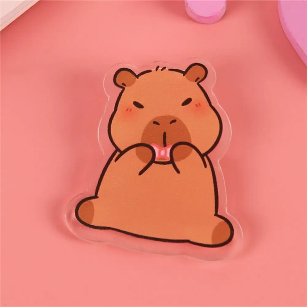 Acrylic Capybara Pin Capybara Brooch Animal Badge Capibara Pin Cute Kapibara Lapel Creative Funny Backpack Decor