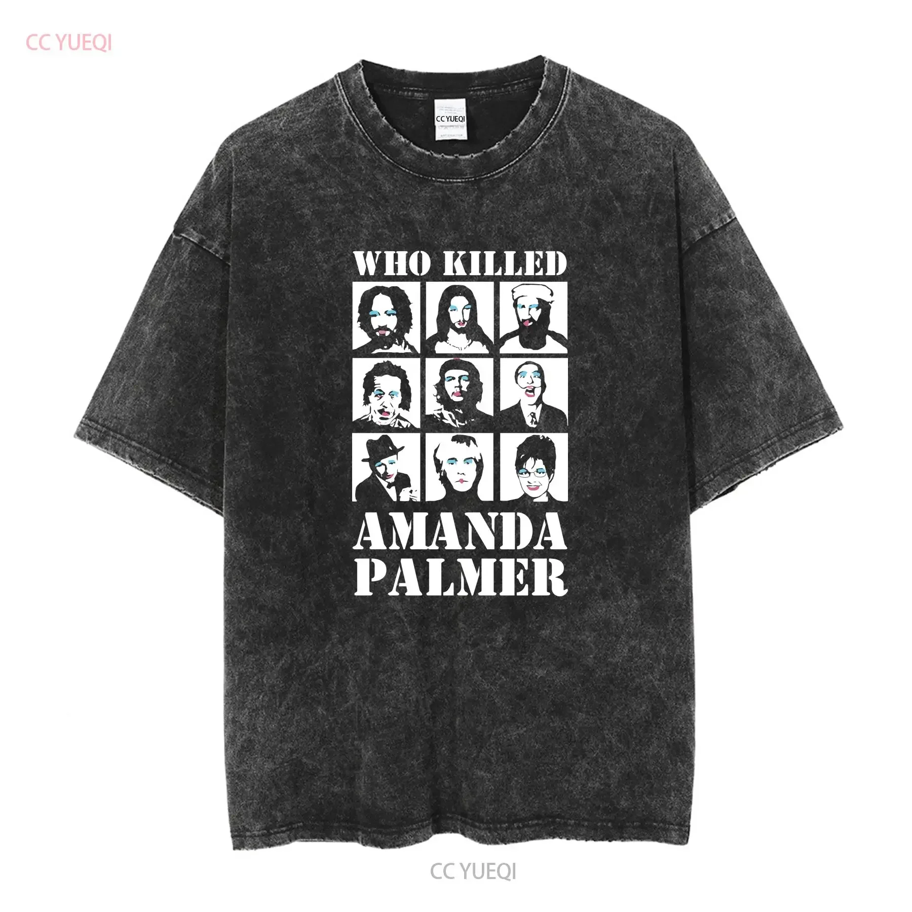 Amanda Palmer T Shirt XL Black Dresden Dolls Indie Band PJ Harvey Tori Amos long or short sleeves vintage Washed Casual - view 2