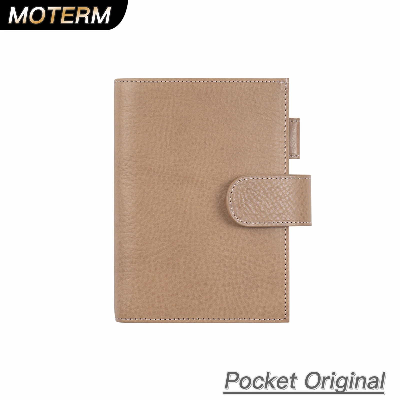 Oryginalna okładka planera Moterm do notesu kieszonkowego Moleskine (3,5 x 5,5") Organizer do notesu ze skóry garbowanej roślinnie Agenda
