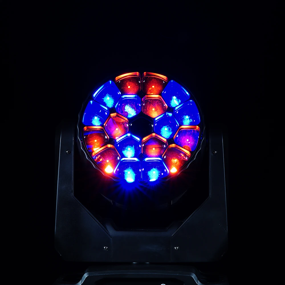 JMS WEBB 1 pièces faisceau de Zoom LED + lavage 19x20W et 19x40W grands yeux d'abeilles RGBW lumière principale mobile pour DJ Disco boîte de nuit scène de Concert