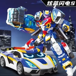 New Metal Cardbot Transforming Robot to Car Action Figures HEAVY IRON with Card Transformation Car Model Toys for Gift