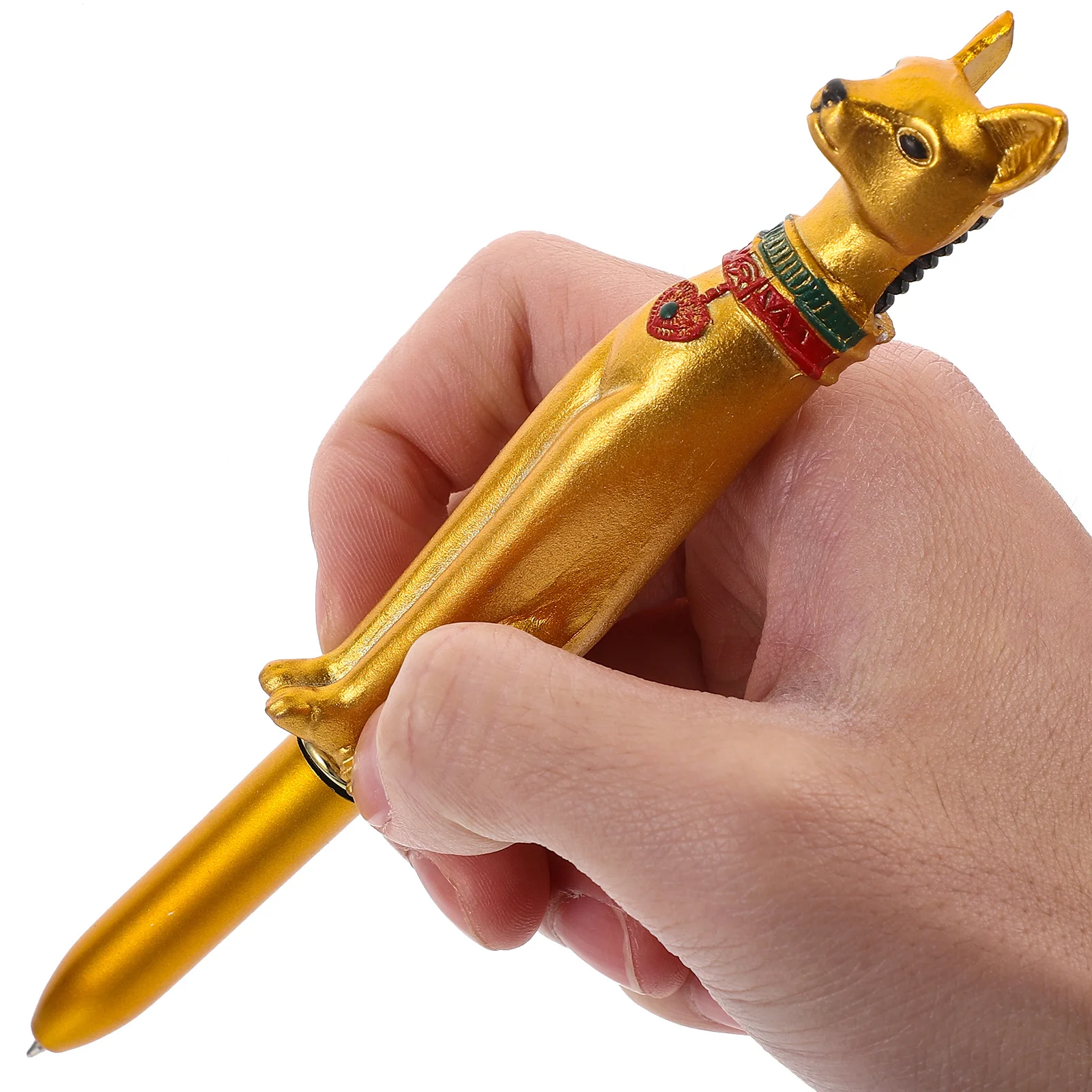 

5 шт. шариковая ручка в форме фараона, креативный дизайн египетского персонажа, гладкая пластиковая ручка для письма для школы, офиса, домашнего использования