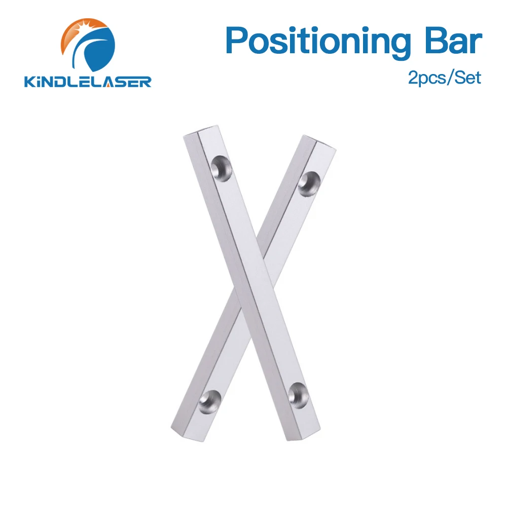 

KINDLELASER позиционирующий стержень рабочего стола 2 шт. 125*12 мм фиксирующая полоса с 4 винтами для гравировального станка для маркировки волокна и Co2