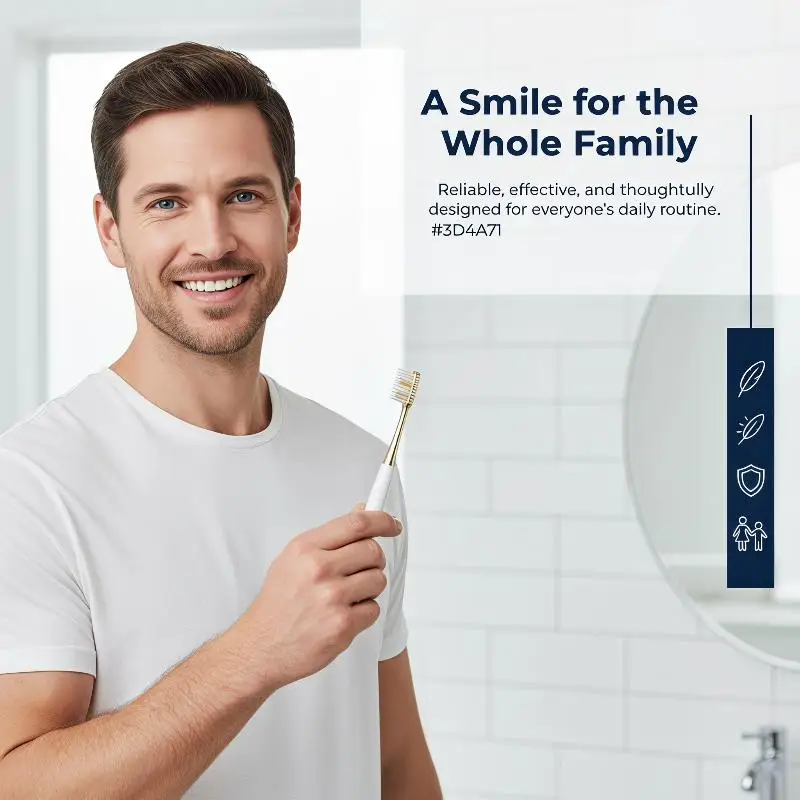 Soft Bristle Toothbrushes 6 Pack Enamel Friendly Gentle Gum Care Deep Cleaning for Home Family Daily Use