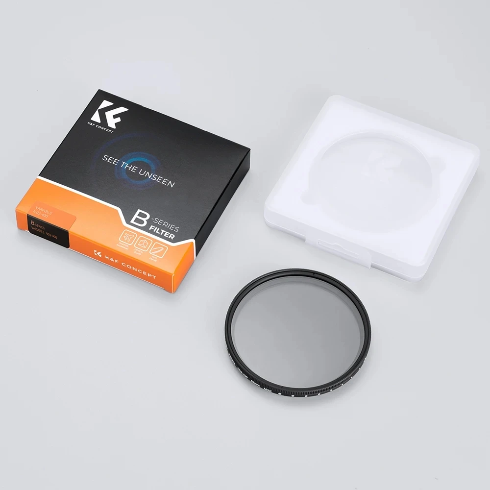 K&F K F Concept nd filter ND 2 ND 400 ND2 ND400 Variable ND 49mm 52mm 55mm 58mm 67mm 77mm 72mm 82mm filter Adjustable nd filter