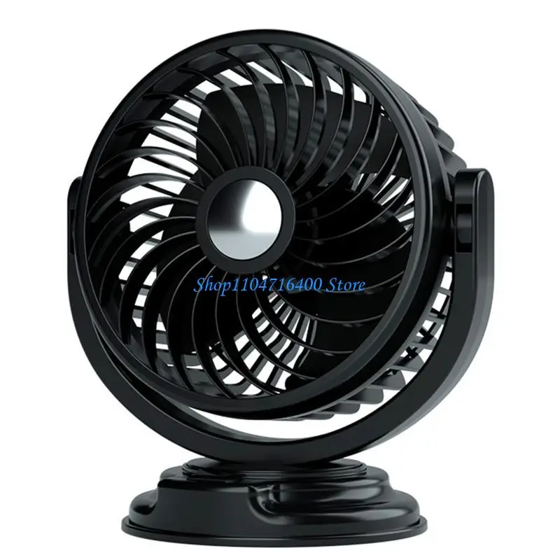 y1gd Portable Mini Car Cooling Fan Portable Auto Electric Fan Cool 24V Rotatable Single for Head Fan for Car Home Desk