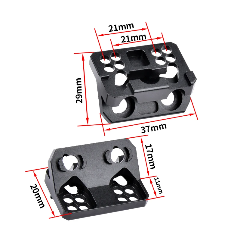 Thorntail6 Offset Scout Mount KeyMod M-LOK serie Surefire M300 M600 linterna Scout Base de luz para pistola de juguete accesorios Airsoft