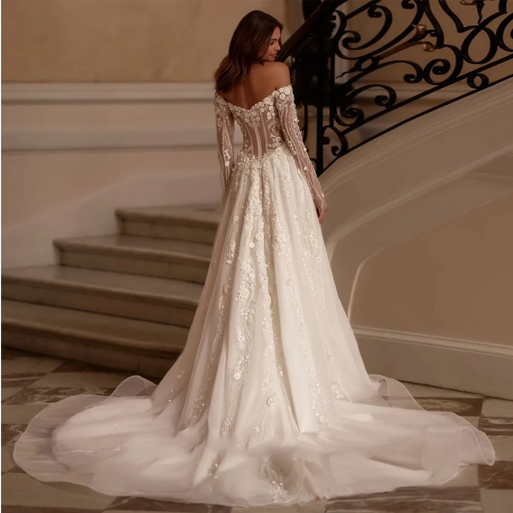 Charming Strapless Wedding Dresses for Ladies Elegant A Line Bridal Gowns Exquisite Vestidos De Novia 2025 New Summer