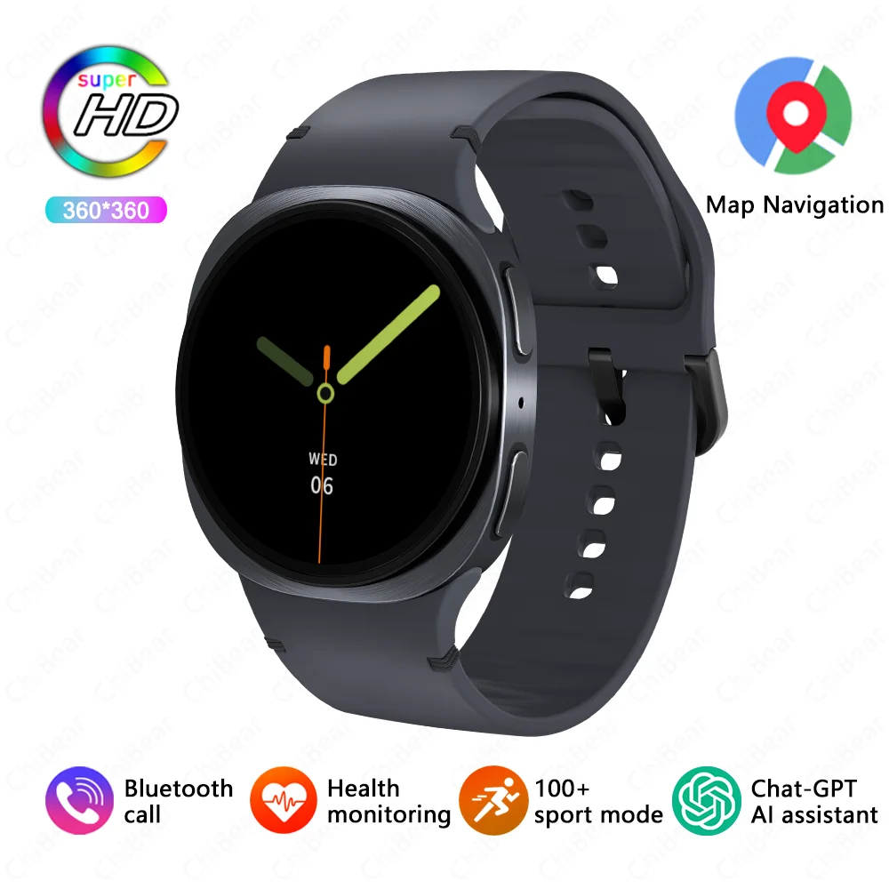 2026 Neue NFC Bluetooth Anruf Smartwatch 8 mini GPS-Navigation IP68 Wasserdicht Herzfrequenzüberwachung Smartwatch für Männer und Frauen