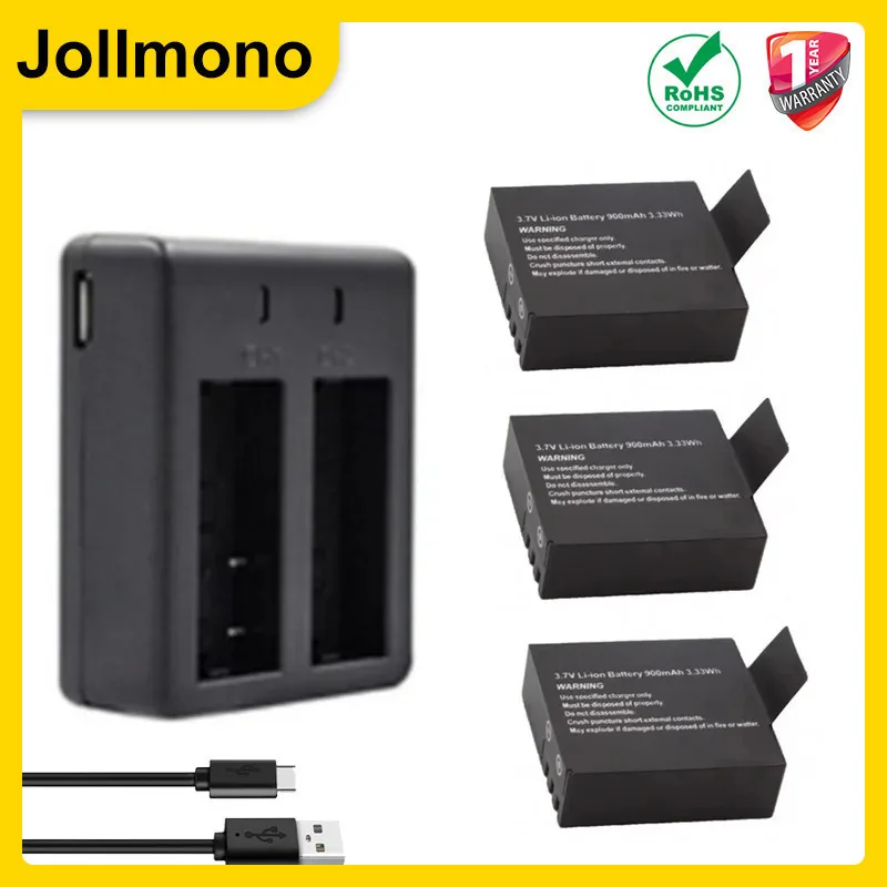 FOR SJCAM SJ4000  Rechargeable Sports Action Camera Battery for SJ5000 SJ6000 for SJCAM Sport DV Camera Bateria