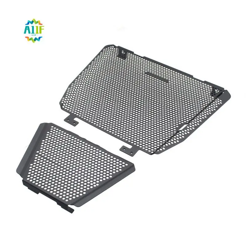 

A11F-Motorcycle Radiator Guard Grille Protector Cover Black Metal For Aprilia RSV4 1000 APRC RF Tuono V4 1100 RR Factory
