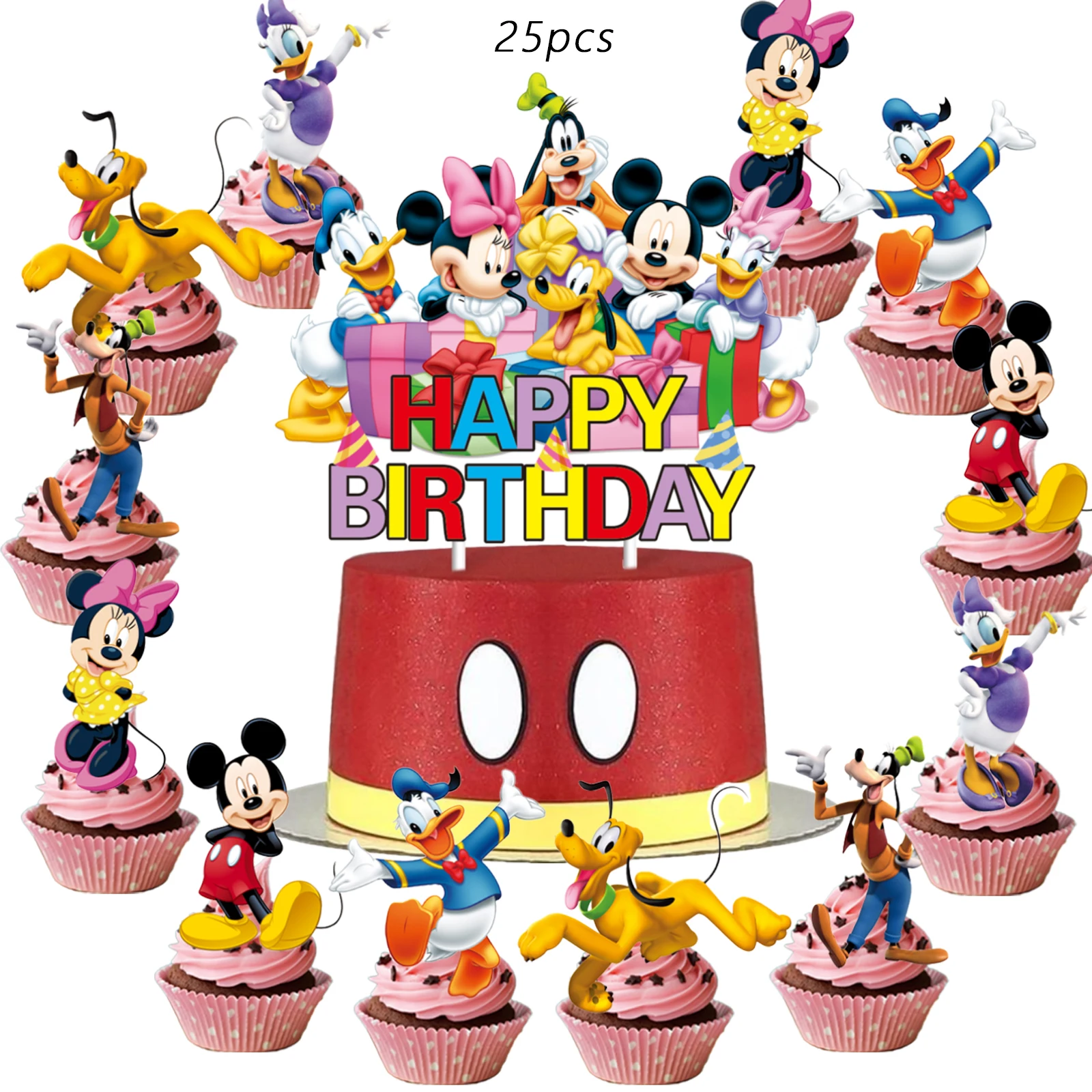 25Pcs Disney Mickey…