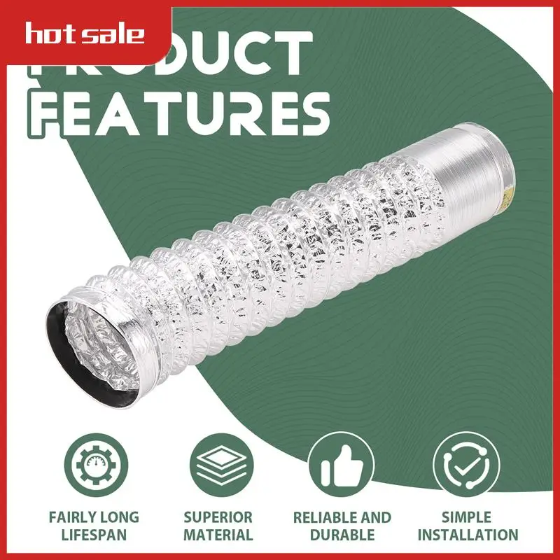 

AT48-4-дюймовая вентиляционная труба, 100 мм, алюминиевая трубка из ПВХ, вентиляционная труба, шланг, гибкий вытяжной канал, 3/2 м, вентиляционная система для ванной комнаты