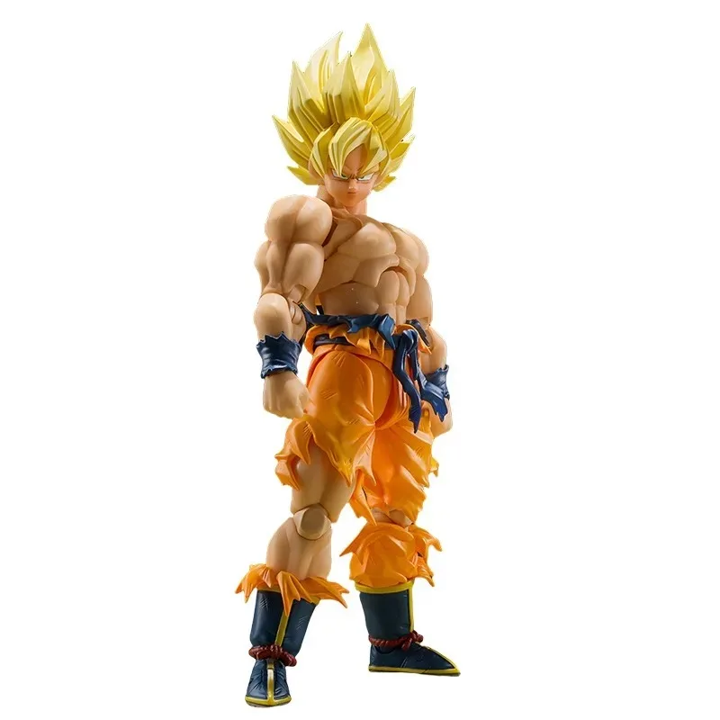 BANDAI Genuine SHF SUPER SAIYAN SON GOKU -LEGENDARY SUPER SAIYAN- Anime Action Figure Joints Movable Ornament Model Toy Kid